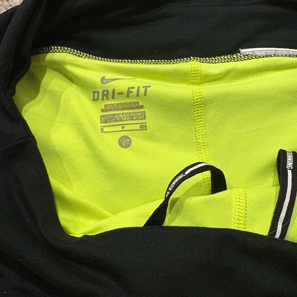 Nike Black and Neon Yellow Athletic Shorts - Picture 2 of 3